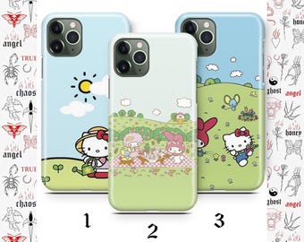 Hello Kitty KK4 Phone Case For Apple iPhone 11 12 13 14 15 16 e 17 Air PRO Plus Mini Max Japan Japanese Kitty White Cartoon Charact Kitten