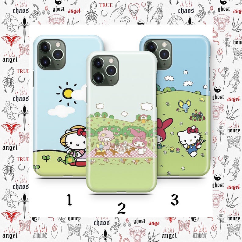 Hello Kitty KK4 Phone Case For Apple iPhone 11 12 13 14 15 16 e 17 Air PRO Plus Mini Max Japan Japanese Kitty White Cartoon Charact Kitten image 1