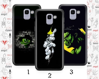 Funda de teléfono Hulk K8 para Samsung Galaxy A3, A5, A6, A7, A8, J3, J5, J6, J7, superhéroe, dibujos animados, Bruce Banner, El increíble Hulk.