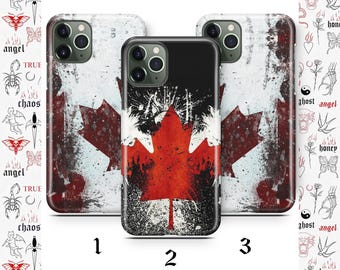 Canadian Flag K3 Phone Case For Apple iPhone 11 12 13 14 15 16 e 17 Air PRO Plus Mini Max Canada Flag Maple Leaf White Red Beautiful