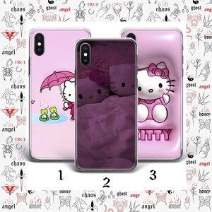 Hello Kitty KK9 Phone Case Cover For Apple iPhone 5 SE 2020 2022 6 7 8 X Xs XR MaX PLuS Models Japan Japanese Kitty White Cartoon Character image 3