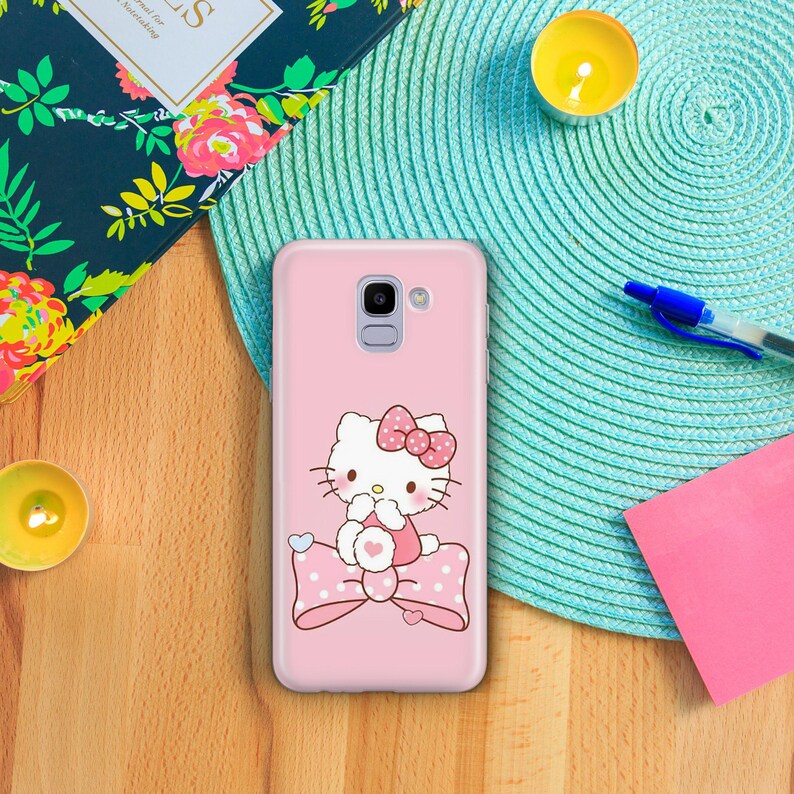 Hello Kitty KK1 Phone Case Cover For Samsung Galaxy A3 A5 A6 A7 A8 J3 J5 J6 J7 Models Japan Japanese Kitty White Cartoon Character Kitten image 5
