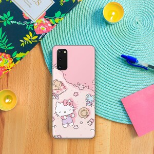 Hello Kitty KK3 Phone Case Cover For MANY VARIOUS Samsung Galaxy Models Japan Japanese Kitty White Cartoon Character Kitten image 4