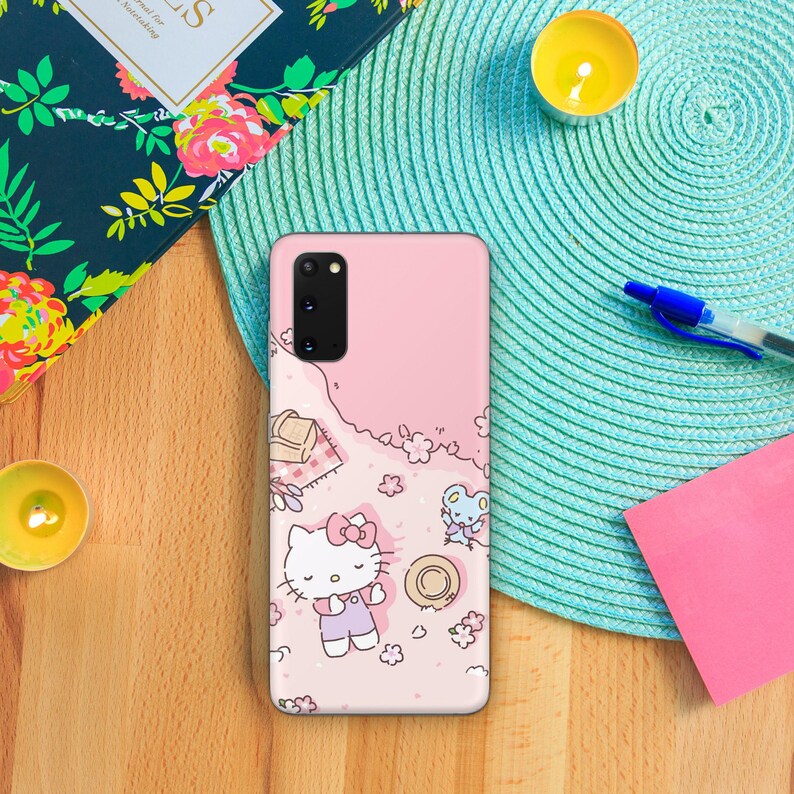Hello Kitty KK3 Phone Case Cover For MANY VARIOUS Samsung Galaxy Models Japan Japanese Kitty White Cartoon Character Kitten image 4