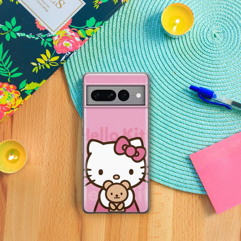 Hello Kitty KK7 Phone Case Cover For Google Pixel 6 6A 7 7A 8 8A 9 9A 10 Pro XL Models Japan Japanese Kitty White Cartoon Character Kitten image 8