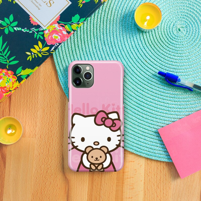 Funda de teléfono Hello Kitty KK7 para Apple iPhone 11, 12, 13, 14, 15, 16 y 17 Air PRO Plus Mini Max, diseño japonés de gatito blanco con dibujos animados imagen 8