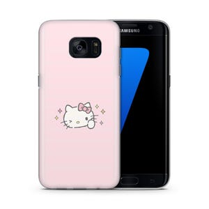 Hello Kitty KK5 Phone Case Cover For Samsung Galaxy S5 S6 S7 S8 S9 Edge Plus LTE NEO Models Japan Japanese Kitty White Cartoon Character Cat 2