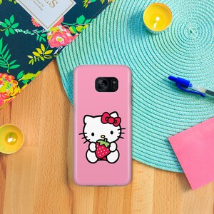 Hello Kitty KK1 Phone Case Cover For Samsung Galaxy S5 S6 S7 S8 S9 Edge Plus LTE NEO Models Japan Japanese Kitty White Cartoon Character Cat image 8