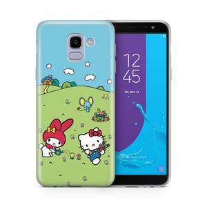 Hello Kitty KK4 Telefon Fall Abdeckung für Samsung Galaxy A3 A5 A6 A7 A8 J3 J5 J6 J7 Modelle Japan japanische Kitty weiße Zeichentrickfigur Kätzchen 3