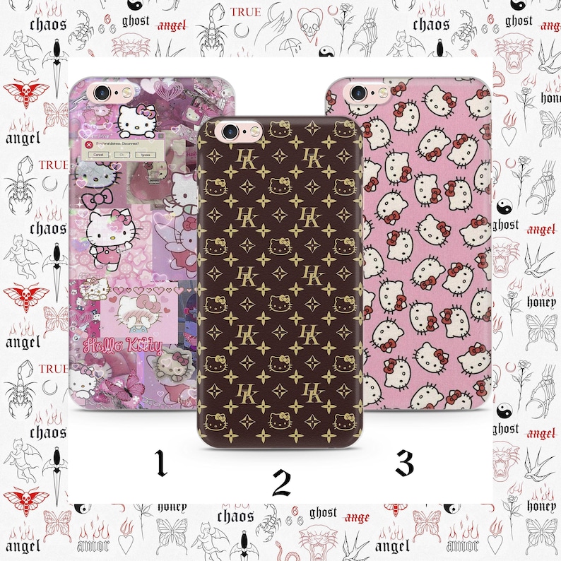 Hello Kitty KK6 housse de téléphone pour Apple iPhone 5 SE 2020 2022 6 7 8 X Xs XR MaX PLuS modèles japon japonais Kitty blanc personnage de dessin animé image 1