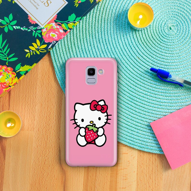 Hello Kitty KK1 Phone Case Cover For Samsung Galaxy A3 A5 A6 A7 A8 J3 J5 J6 J7 Models Japan Japanese Kitty White Cartoon Character Kitten image 7
