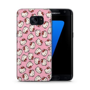 Hello Kitty KK6 Phone Case Cover For Samsung Galaxy S5 S6 S7 S8 S9 Edge Plus LTE NEO Models Japan Japanese Kitty White Cartoon Character Cat 3