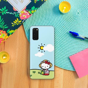 Hello Kitty KK4 Phone Case Cover For MANY VARIOUS Samsung Galaxy Models Japan Japanese Kitty White Cartoon Character Kitten image 4
