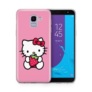 Hello Kitty KK1 Phone Case Cover For Samsung Galaxy A3 A5 A6 A7 A8 J3 J5 J6 J7 Models Japan Japanese Kitty White Cartoon Character Kitten 3