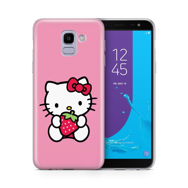 Hello Kitty KK1 Phone Case Cover For Samsung Galaxy A3 A5 A6 A7 A8 J3 J5 J6 J7 Models Japan Japanese Kitty White Cartoon Character Kitten 3