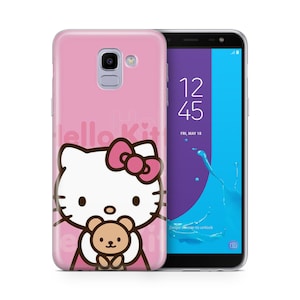 Hello Kitty KK7 Phone Case Cover For Samsung Galaxy A3 A5 A6 A7 A8 J3 J5 J6 J7 Models Japan Japanese Kitty White Cartoon Character Kitten 3