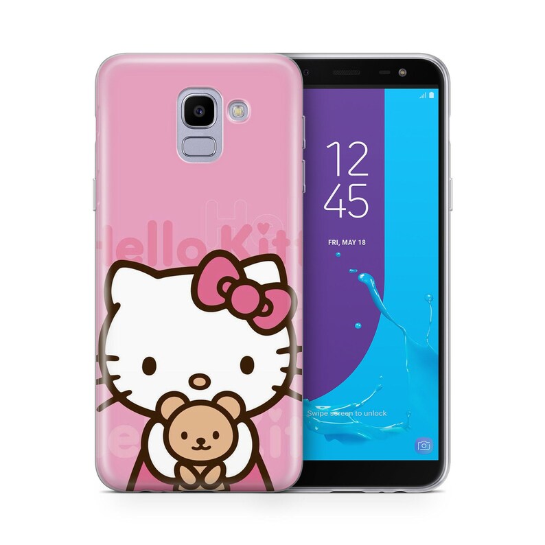 Hello Kitty KK7 Phone Case Cover For Samsung Galaxy A3 A5 A6 A7 A8 J3 J5 J6 J7 Models Japan Japanese Kitty White Cartoon Character Kitten 3