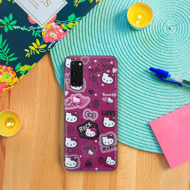 Hello Kitty KK2 Phone Case Cover For MANY VARIOUS Samsung Galaxy Models Japan Japanese Kitty White Cartoon Character Kitten bild 8