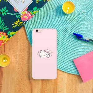 Hello Kitty KK5 Phone Case Cover For Apple iPhone 5 SE 2020 2022 6 7 8 X Xs XR MaX PLuS Models Japan Japanese Kitty White Cartoon Character image 7