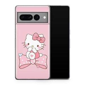 Hello Kitty KK1 housse de téléphone pour Google Pixel 6 6A 7 7A 8 8A 9 9A 10 Pro XL modèles japon japonais Kitty blanc personnage de dessin animé chaton 2