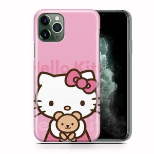 Funda de teléfono Hello Kitty KK7 para Apple iPhone 11, 12, 13, 14, 15, 16 y 17 Air PRO Plus Mini Max, diseño japonés de gatito blanco con dibujos animados 3
