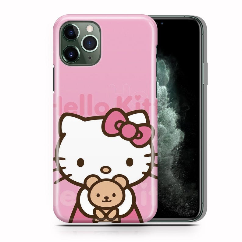 Funda de teléfono Hello Kitty KK7 para Apple iPhone 11, 12, 13, 14, 15, 16 y 17 Air PRO Plus Mini Max, diseño japonés de gatito blanco con dibujos animados 3