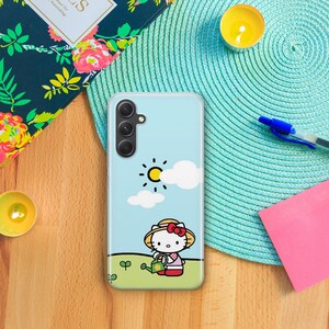 Hello Kitty KK4 Phone Case Cover For Samsung A14 A15 A16 A17 A25 A26 A33 A34 A35 A36 A53 A54 A55 A56 A72 A73 + More Models Japan Kitty White image 3