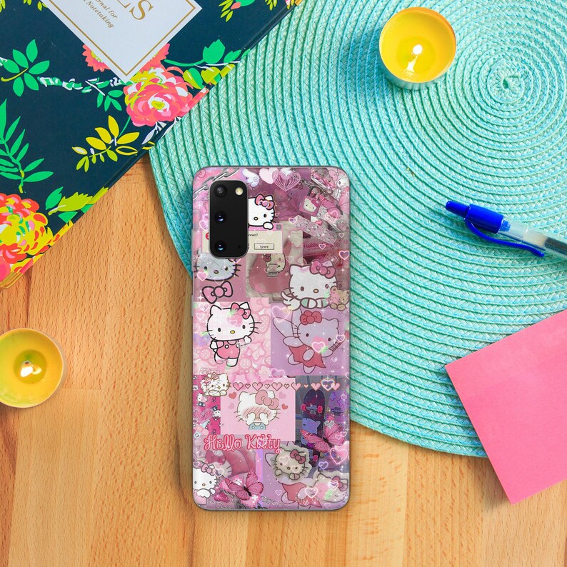 Hello Kitty KK6 Phone Case Cover For MANY VARIOUS Samsung Galaxy Models Japan Japanese Kitty White Cartoon Character Kitten image 4