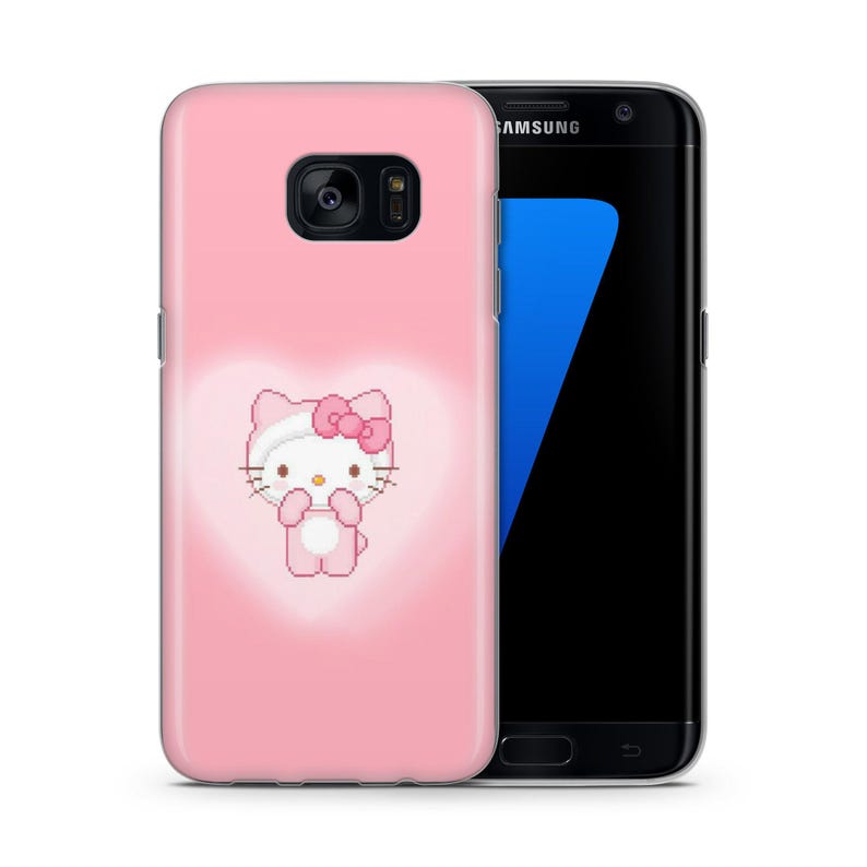 Hello Kitty KK5 Phone Case Cover For Samsung Galaxy S5 S6 S7 S8 S9 Edge Plus LTE NEO Models Japan Japanese Kitty White Cartoon Character Cat 3