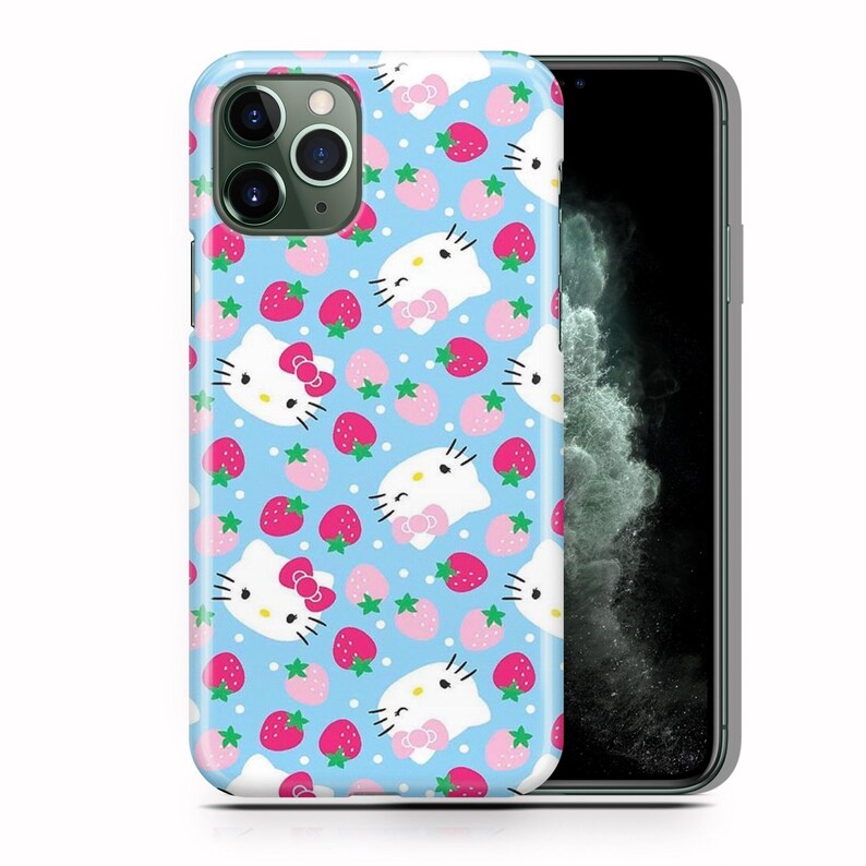 Hello Kitty KK2 Handyhülle für Apple iPhone 11 12 13 14 15 16 e 17 Air PRO Plus Mini Max Japan Japanische Kitty Weiß Cartoon Charact Kätzchen 2