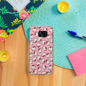 Hello Kitty KK6 Phone Case Cover For Samsung Galaxy S5 S6 S7 S8 S9 Edge Plus LTE NEO Models Japan Japanese Kitty White Cartoon Character Cat image 8