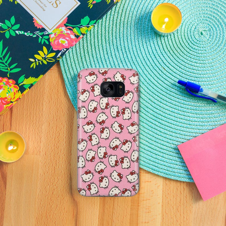 Hello Kitty KK6 Phone Case Cover For Samsung Galaxy S5 S6 S7 S8 S9 Edge Plus LTE NEO Models Japan Japanese Kitty White Cartoon Character Cat image 8