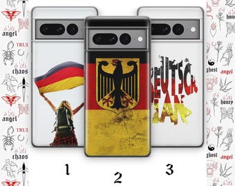 German Flag K2 Phone Case Cover For Google Pixel 6 6A 7 7A 8 8A 9 9A 10 Pro XL Models Germany Flag Deutsche Flagge Country Flag Deutschland