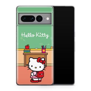 Hello Kitty KK7 Phone Case Cover For Google Pixel 6 6A 7 7A 8 8A 9 9A 10 Pro XL Models Japan Japanese Kitty White Cartoon Character Kitten 2
