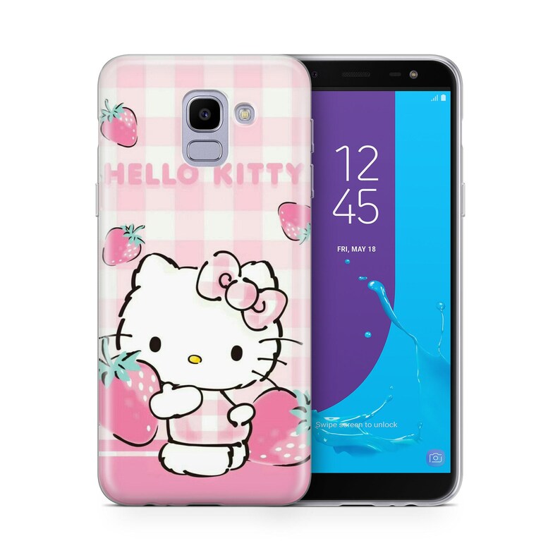 Hello Kitty KK8 Phone Case Cover For Samsung Galaxy A3 A5 A6 A7 A8 J3 J5 J6 J7 Models Japan Japanese Kitty White Cartoon Character Kitten 1
