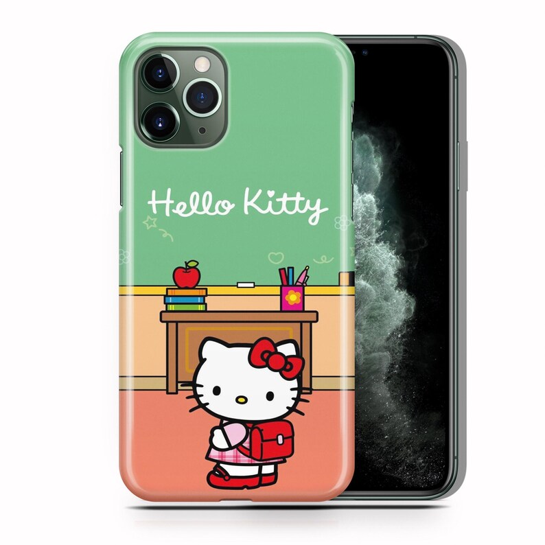 Funda de teléfono Hello Kitty KK7 para Apple iPhone 11, 12, 13, 14, 15, 16 y 17 Air PRO Plus Mini Max, diseño japonés de gatito blanco con dibujos animados 2