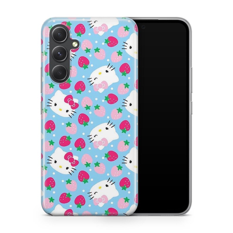 Hello Kitty KK2 Phone Case Cover For Samsung A14 A15 A16 A17 A25 A26 A33 A34 A35 A36 A53 A54 A55 A56 A72 A73 + More Models Japan Kitty White 2