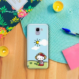 Hello Kitty KK4 Telefon Fall Abdeckung für Samsung Galaxy A3 A5 A6 A7 A8 J3 J5 J6 J7 Modelle Japan japanische Kitty weiße Zeichentrickfigur Kätzchen Bild 3