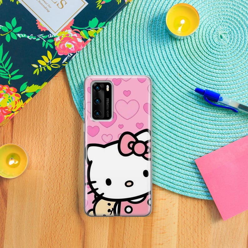 Hello Kitty KK7 Phone Case Cover For Huawei P9 P10 P20 P30 P40 Lite PRO Plus LG G5 G6 Model Japan Japanese Kitty White Cartoon Character Cat image 4