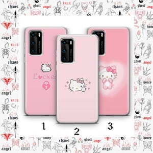 Hallo Kitty KK5 Telefon Fall Abdeckung Für Huawei P9 P10 P20 P30 P40 Lite PRO Plus LG G5 G6 Modell Japan Japanische Kitty Weiß Cartoon Charakter Katze Bild 1
