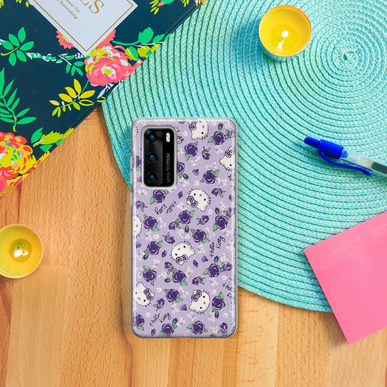 Hello Kitty KK2 Handytasche Hülle Für Huawei P9 P10 P20 P30 P40 Lite PRO Plus LG G5 G6 Modell Japan Japanische Kitty Weiß Cartoon Charakter Katze Bild 4