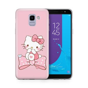Hello Kitty KK1 Phone Case Cover For Samsung Galaxy A3 A5 A6 A7 A8 J3 J5 J6 J7 Models Japan Japanese Kitty White Cartoon Character Kitten 2