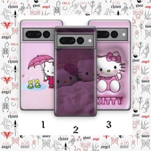 Hello Kitty KK9 Phone Case Cover For Google Pixel 6 6A 7 7A 8 8A 9 9A 10 Pro XL Models Japan Japanese Kitty White Cartoon Character Kitten image 1