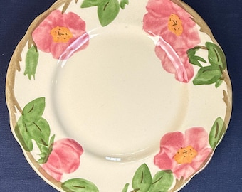 Franciscan Desert Rose Salad Plate 8” Made in England Vintage Pink Floral Luncheon Plate very good condition (sold individually)