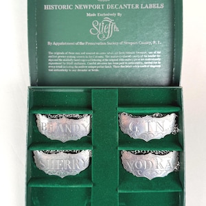 Stieff Newport Decanter Labels - Etsy