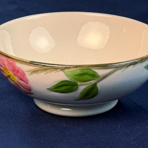 Franciscan Desert Rose Oatmeal Bowl 5.25” TV Stamp Vintage Pink Floral Soup Cereal Bowl USA (sold individually
