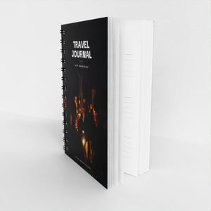 A5 Travel Journal Planner, Mount Bromo Campfire Cover, Spiral Bound (120 Pages) image 4