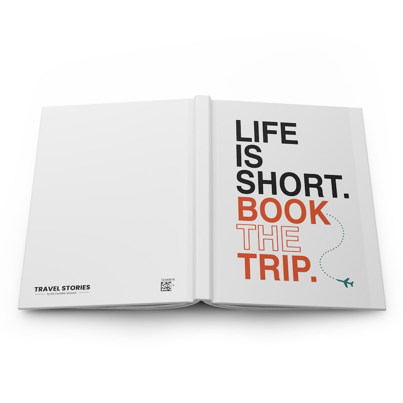 Life Is Short Book The Trip Journal | Hardcover Lined Notebook image 2