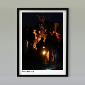 Mount Bromo Java Indonesia Travel Poster, Photo or Illustrated Print, Thick Matte Paper, Unframed Indonesia Wall Art, Travel Gift