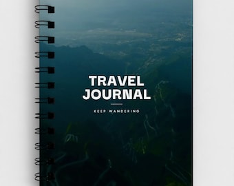 Resedagbok A5, Reseplanerare, Present till resenärer, Julklapp till resenärer, Fotoomslag i Zhangjiajie, Äventyrsdagbok